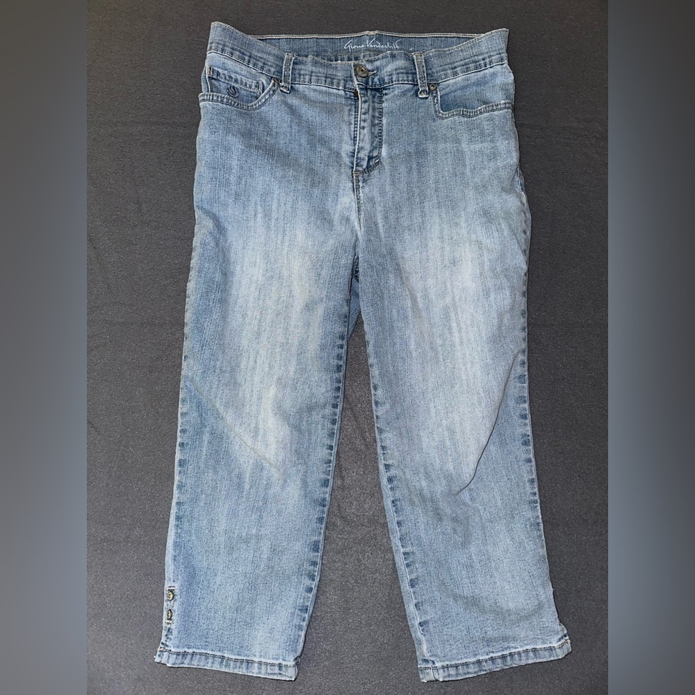 Gloria Vanderbilt Y2K Mid/High Rise Capris - Picture 3 of 7